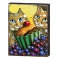 Clean Choice Chocolate Marshmallow Art by Laura Seeley on Wooden Board Wall Decor CL1774157
